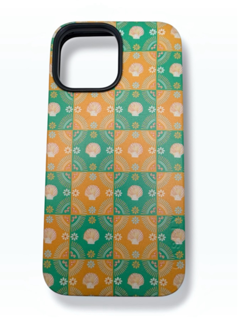Casely Bold MagSafe iPhone 13 Pro Max Case Seashell Floral Green Orange